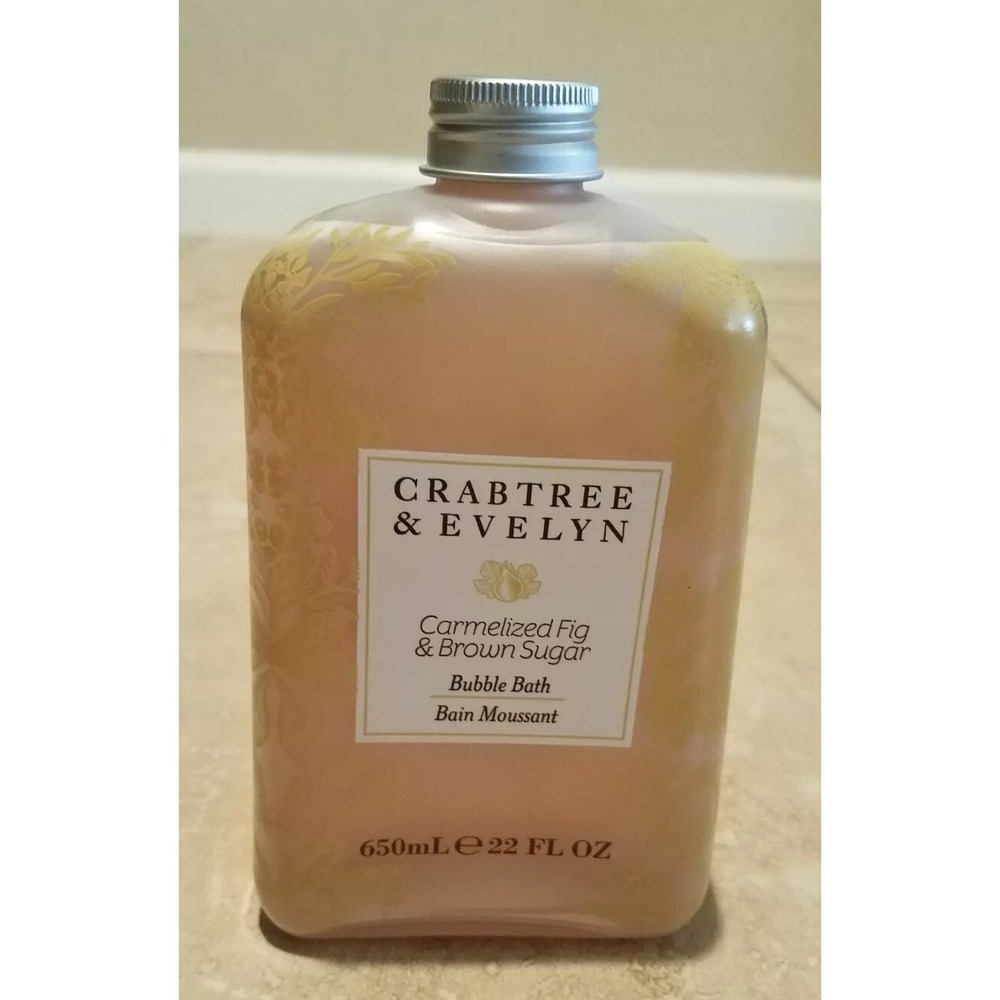 Crabtree‎ & Evelyn Carmelized Fig And Brown Sugar Bubble Bath 22 fl oz NEW